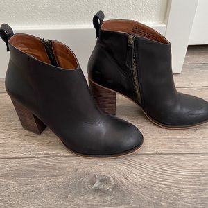 BP. Women’s Leather Heeled Ankle Boot